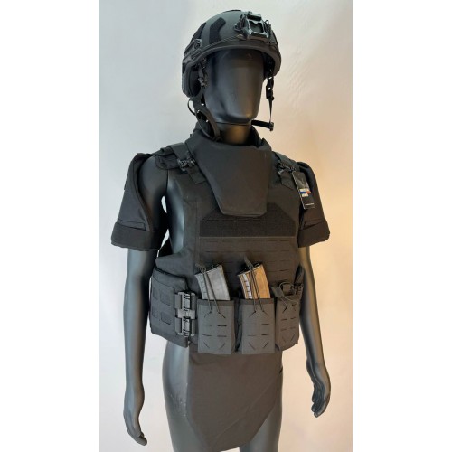 Бронежилет разгрузочный UNIVERSAL ARMOR в Подольске (СВМПЭ + бронеплиты Бр5 класса) черный
