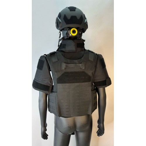 Бронежилет разгрузочный UNIVERSAL ARMOR в Подольске (СВМПЭ + бронеплиты Бр5 класса) черный