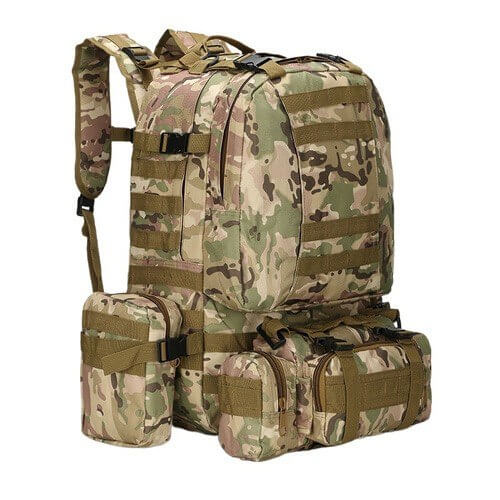 Рюкзак тактический 55 л со съемными подсумками в Подольске